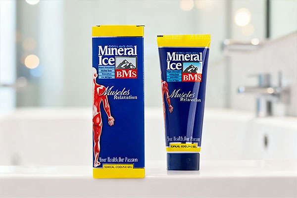 ژل مینرال آیس بی ام اس در محیط حمام مدرن