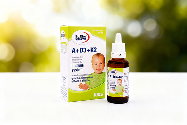 تصویر قطره ویتامین A و D3 و K2 یوروویتال