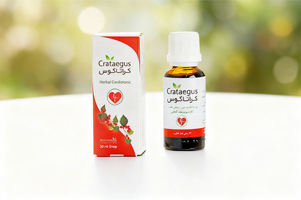 قطره کراتاگوس ایران داروک روی سطح سفید