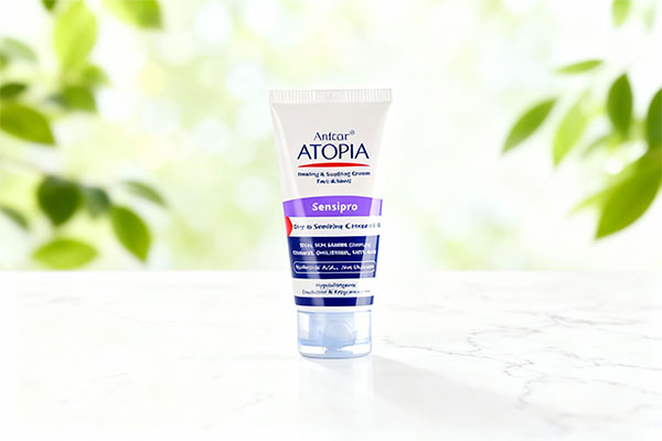 تصویر کرم مرطوب کننده سنسی پرو آتوپیا آردن روی سطح مرمر سفید