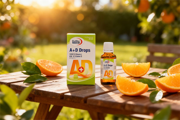 مکمل ویتامین آ د یوروویتال با طعم پرتقال