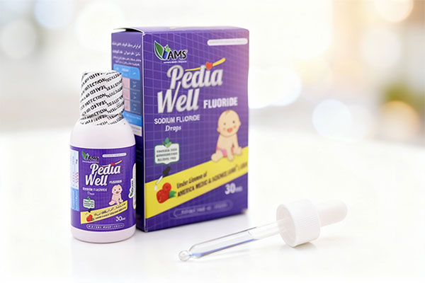 قطره پدیاول فلوراید ای ام اس برای سلامت دندان کودکان