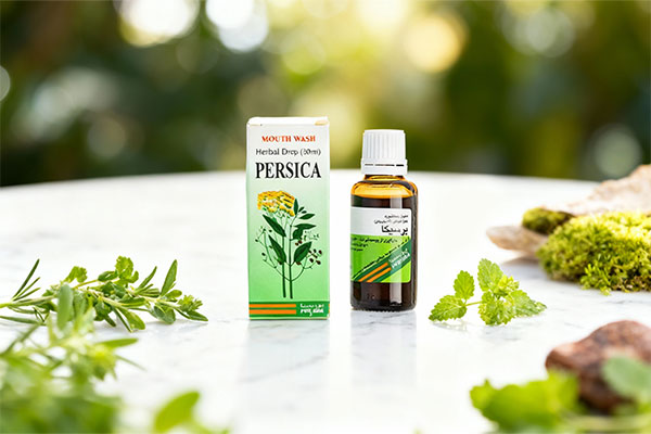 قطره دهانشویه پرسیکا پورسینا با گیاهان طبیعی