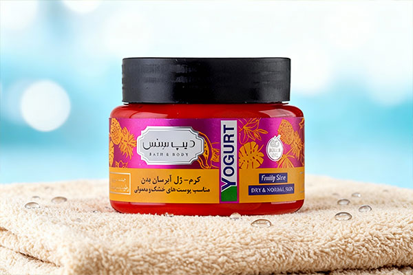 کرم ژل آبرسان بدن پوست خشک دیپ سنس با حس رطوبت