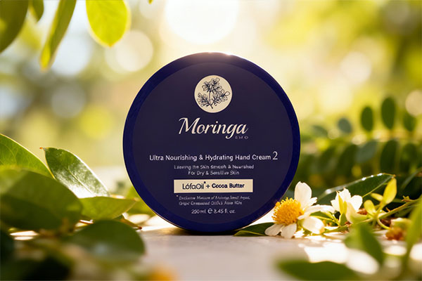 کرم دست پوست خشک ۲ مورینگا همراه با مواد طبیعی