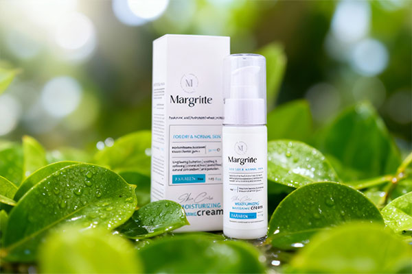 کرم مرطوبکننده قوی پوست خشک مارگریت در کنار عناصر طبیعی