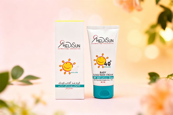 ضد آفتاب کودک مدیسان SPF40 برای پوست حساس
