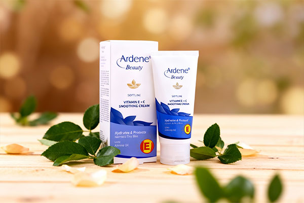 کرم نرم کننده ویتامین ای و سی آردن 50 گرم در کنار عناصر طبیعی