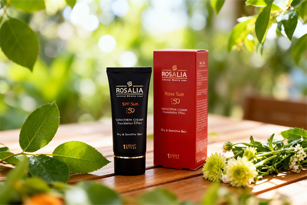 ضد آفتاب SPF50 پوست خشک رزا سان رزالیا با عناصر طبیعی