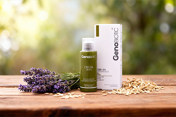 روغن بدن هیدروژن ژنوبایوتیک همراه با عناصر طبیعی مانند اسطوخودوس