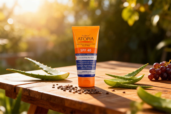 ضد آفتاب رطوبت رسان آتوپیا آردن SPF40 پوست خشک با عناصر طبیعی