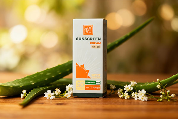 کرم ضد آفتاب اسپات گارد مات مای در کنار عناصر طبیعی مراقبت از پوست