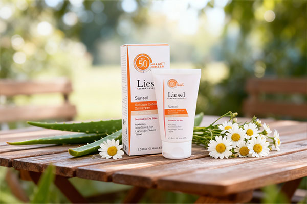 ضد آفتاب لایسل پوست خشک با عناصر طبیعی مراقبت از پوست