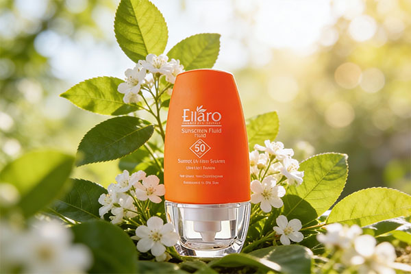 فلوئید ضد آفتاب پوست چرب الارو در کنار عناصر طبیعی