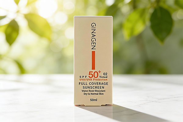 ضد آفتاب پوست خشک و نرمال ژیناژن SPF50 با بافت سبک