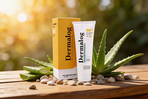 کرم ضد آفتاب پوست خشک درمالوگ با عناصر طبیعی