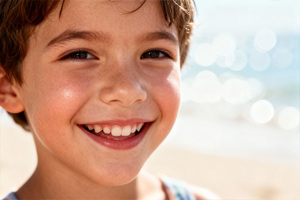 پوست سالم کودک با استفاده از کرم ضد افتاب کودک SPF30 هیدرودرم