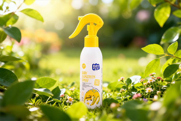 اسپری ضد آفتاب بیبی فرست در کنار طبیعت