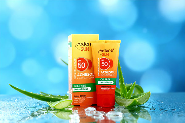 ضد آفتاب آکنه سول پلاس آردن با عناصر طبیعی