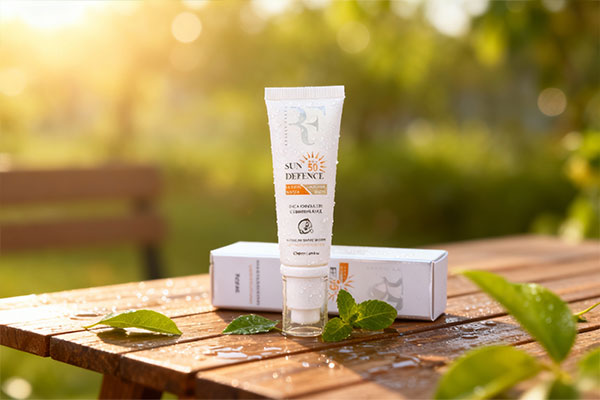 ضد افتاب رویال فم پوست خشک SPF50 در کنار عناصر طبیعی