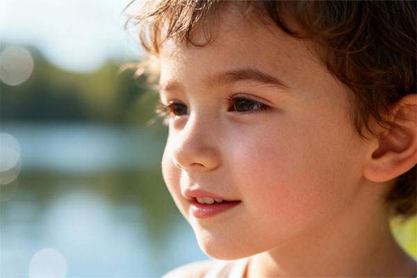 پوست سالم کودک با استفاده از ضد آفتاب سولاریس میلک نیوژن