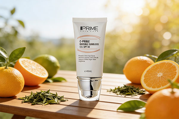 ژل ضد آفتاب پریم همراه با عناصر طبیعی