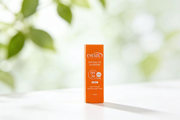 ضد آفتاب دور چشم آیسول SPF30 روی سطح سفید