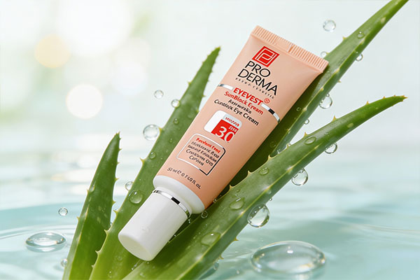 کرم ضد آفتاب رنگی دور چشم پرودرما برای مراقبت پوست