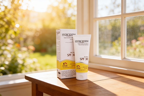 لوسیون ضد آفتاب هیدرودرم فاقد چربی برای محافظت از پوست