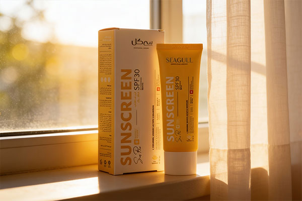 ضد آفتاب سی گل پوست خشک کنار پنجره آفتابی