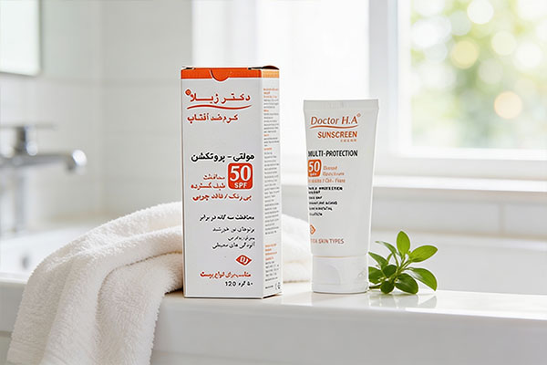 ضد آفتاب دکتر ژیلا مولتی پروتکشن در محیط حمام