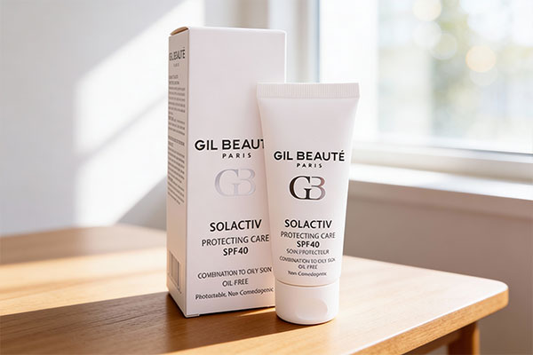 نمای نزدیک از کرم ضد آفتاب سل اکتیو ژیل بوته پوست چرب SPF40