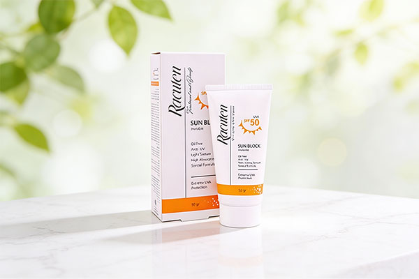 تصویر کرم ضد آفتاب بی رنگ پوست چرب و مختلط راکوتن SPF50