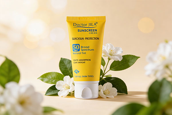 کرم ضد آفتاب رنگی SPF50 کوئیک سان پروتکشن دکتر ژیلا با عناصر طبیعی