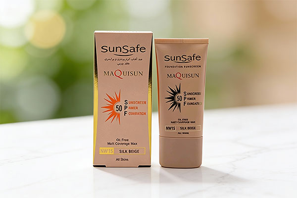 ضد آفتاب کرم پودری و پرایمری سان سیف SPF50