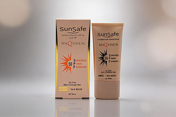 کرم پودر پرایمری فاقد چربی SPF50 سان سیف