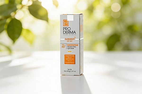 تصویر کرم ضد آفتاب رنگی پوست حساس پرودرما SPF40