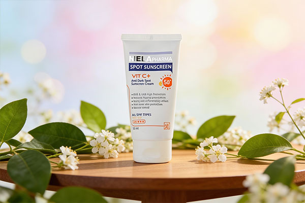 ضد آفتاب ضد لک رنگی انواع پوست مای فارما SPF50 در محیط طبیعی