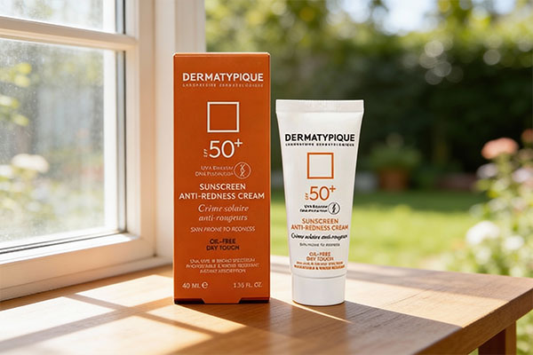 کرم ضد آفتاب پوست قرمز و حساس SPF50 درماتیپیک کنار پنجره