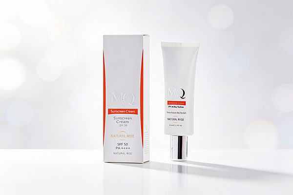 کرم ضد آفتاب ضد لک SPF50 بایوتچ ام کیو روی سطح سفید