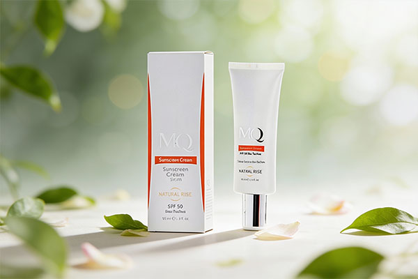 کرم ضد آفتاب بایوتچ ام کیو SPF50 در محیط طبیعی