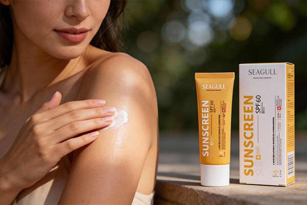 نحوه استفاده از ضد آفتاب بی رنگ SPF60 سی گل