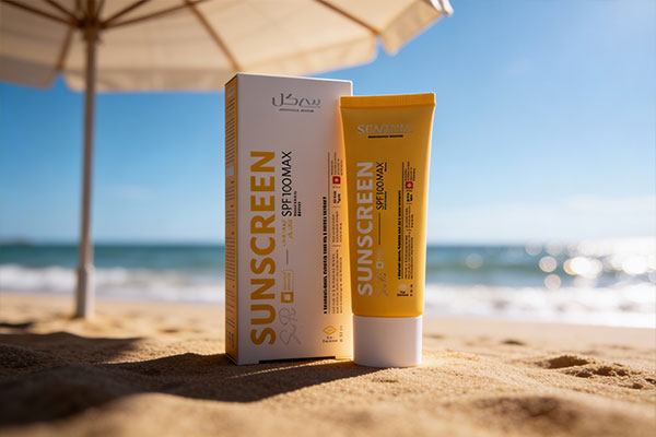 استفاده از کرم ضد آفتاب بی رنگ SPF100 Max سی گل در ساحل