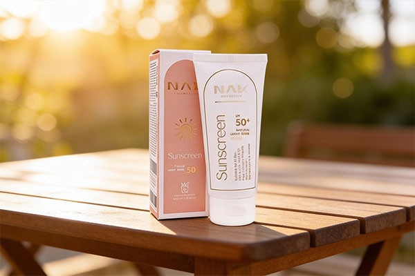 ضد آفتاب ناک بژ روشن SPF50 مناسب برای انواع پوست