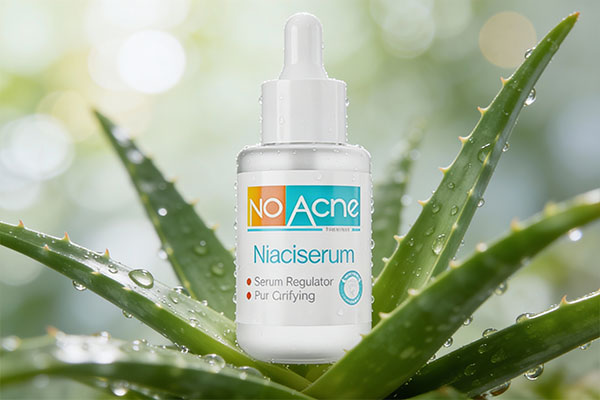 سرم نیاسینامید نو آکنه در کنار عناصر طبیعی مراقبت از پوست