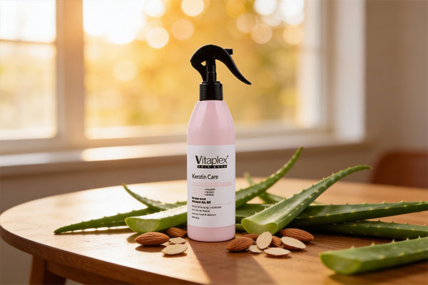 اسپری ویتاپلکس موهای خشک با عناصر طبیعی آلوئه&zwnj;ورا و بادام