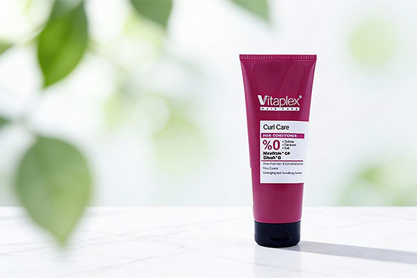 شامپو ویتاپلکس موی فر در کنار موهای فر طبیعی