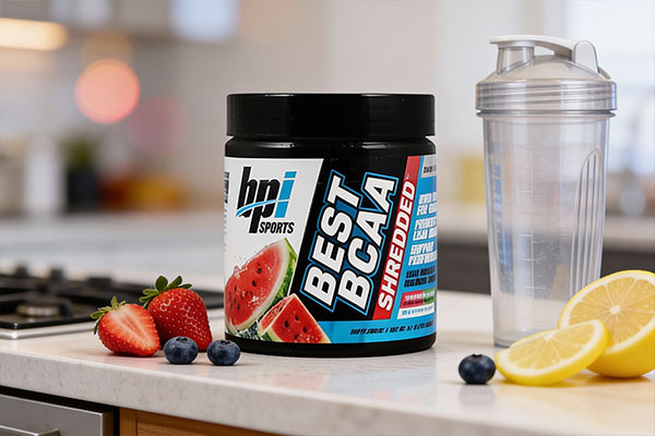 پودر بست بی سی ای ای شردد بی پی آی اسپورت در کنار مواد غذایی سالم