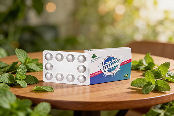 لاکتوگام زیست تخمیر با طعم نعنا برای سلامت دهان و دندان