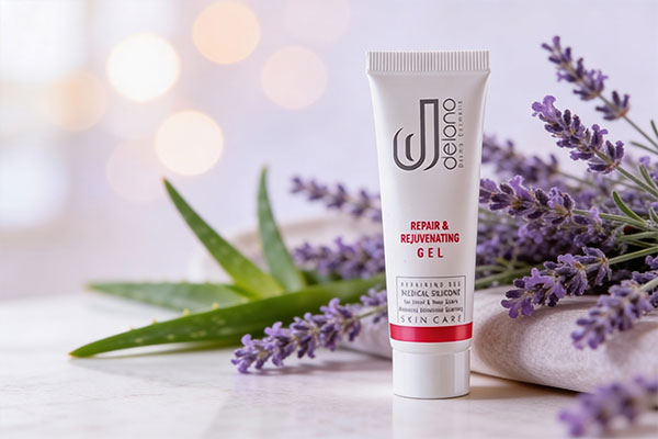 ژل دلانو ترمیم کننده در کنار عناصر مراقبتی پوست